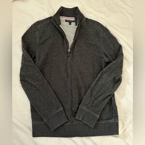 Banana Republic Men's Dark Gray Zip-Up Sweater